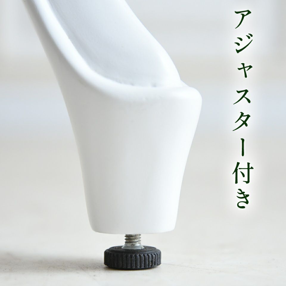 英国調 クイーンアン様式 ダイニングセット7P 6人掛け ホワイト 幅170cm 画像8