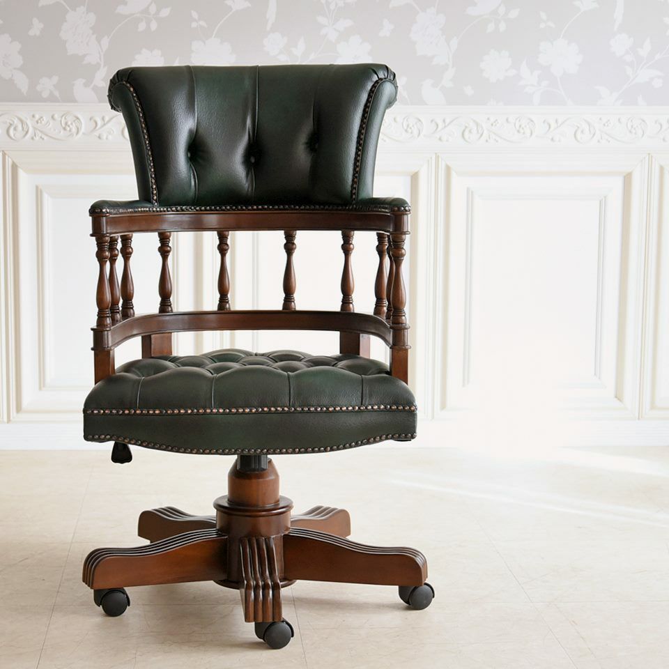 エミール 昇降式 プレジデントチェア ブラウン 幅67cm 画像2