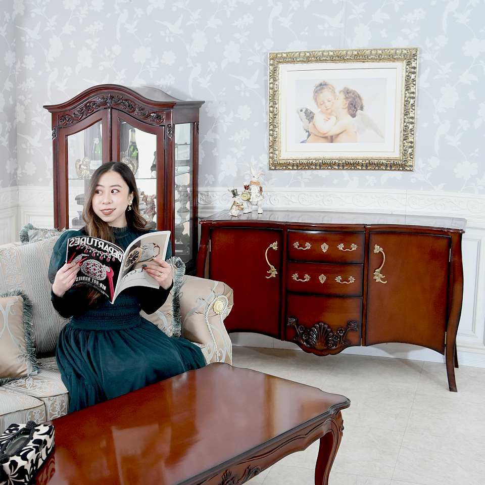 アンリヴェルデ サイドボード 猫脚 幅137cm 画像3