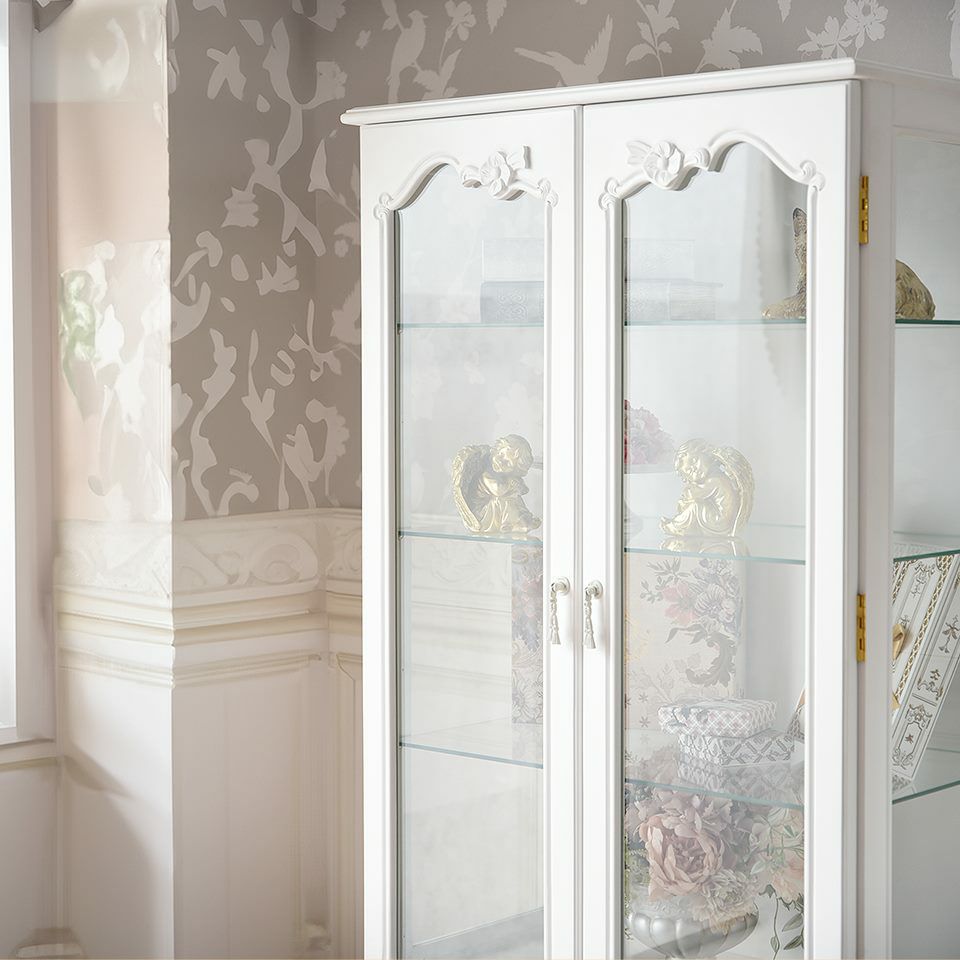 フィレンツェ キャビネット ホワイト 幅73cm 画像4