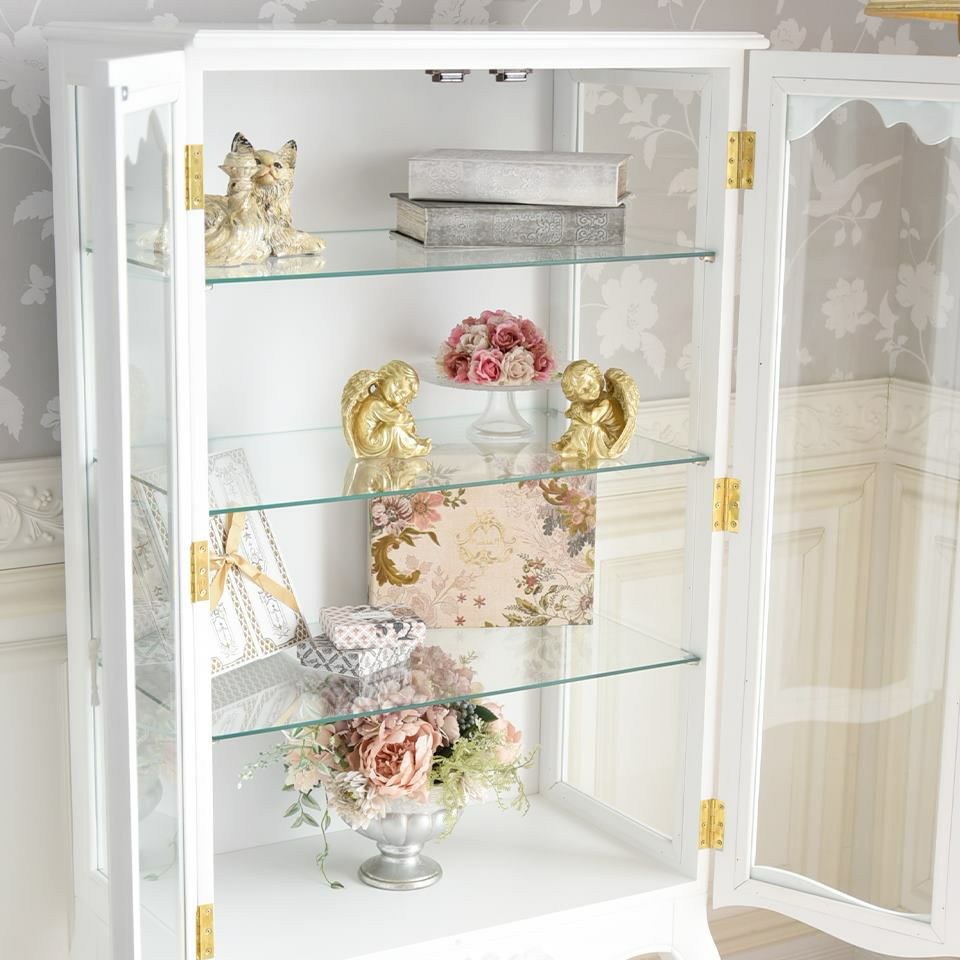 フィレンツェ キャビネット ホワイト 幅73cm 画像8