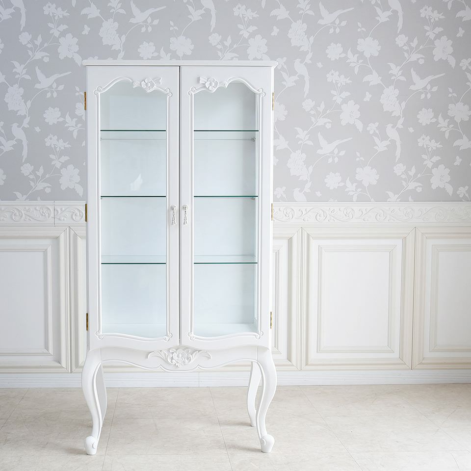 フィレンツェ キャビネット ホワイト 幅73cm 画像14