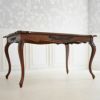 英国調 クイーンアン様式 ダイニングテーブル ブラウン 幅140cm 画像6