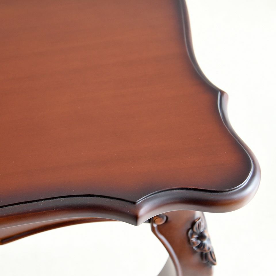 英国調 クイーンアン様式 ダイニングテーブル ブラウン 幅170cm 画像8