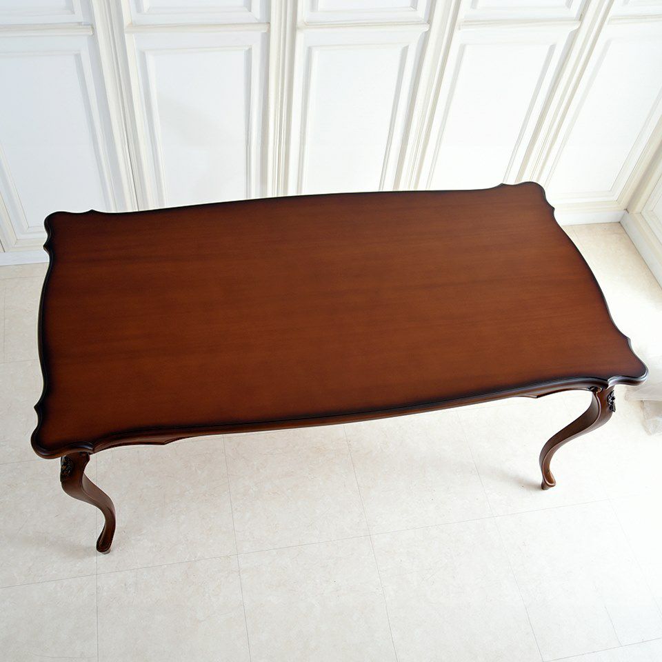 英国調 クイーンアン様式 ダイニングテーブル ブラウン 幅170cm 画像10