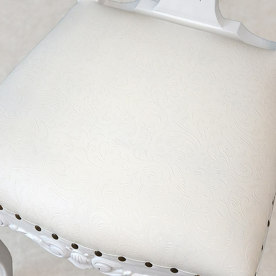 英国調 クイーンアン ダイニングチェア ホワイト 猫脚 画像10