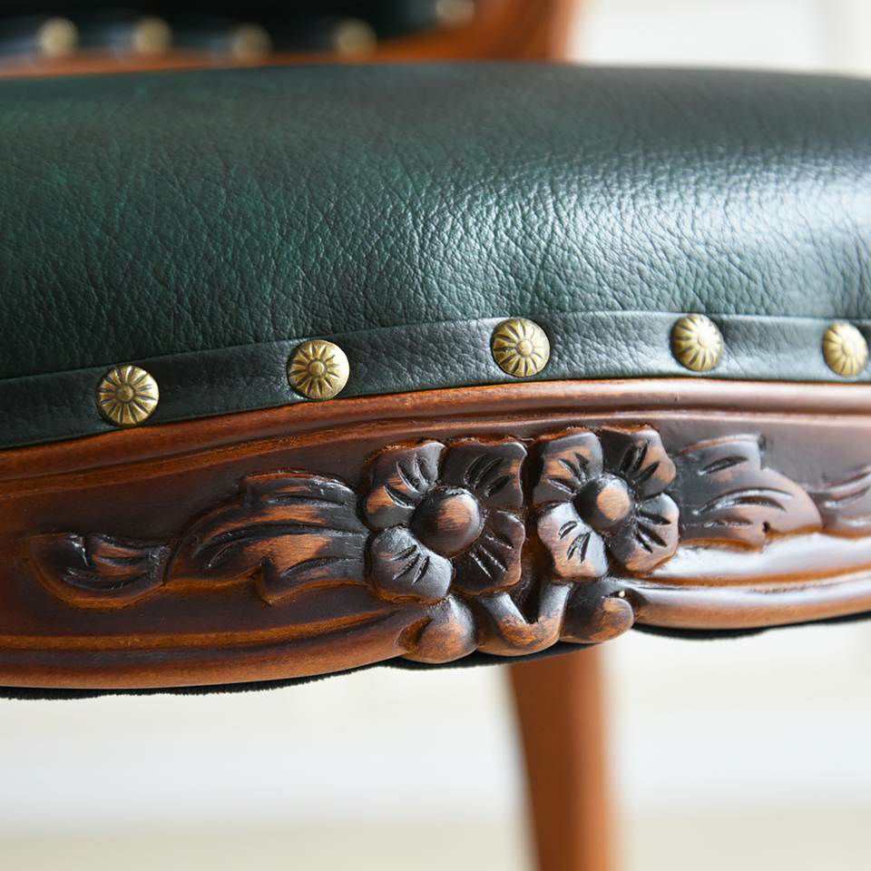 アンリヴェルデ ダイニングチェア グリーン 幅52cm 画像9