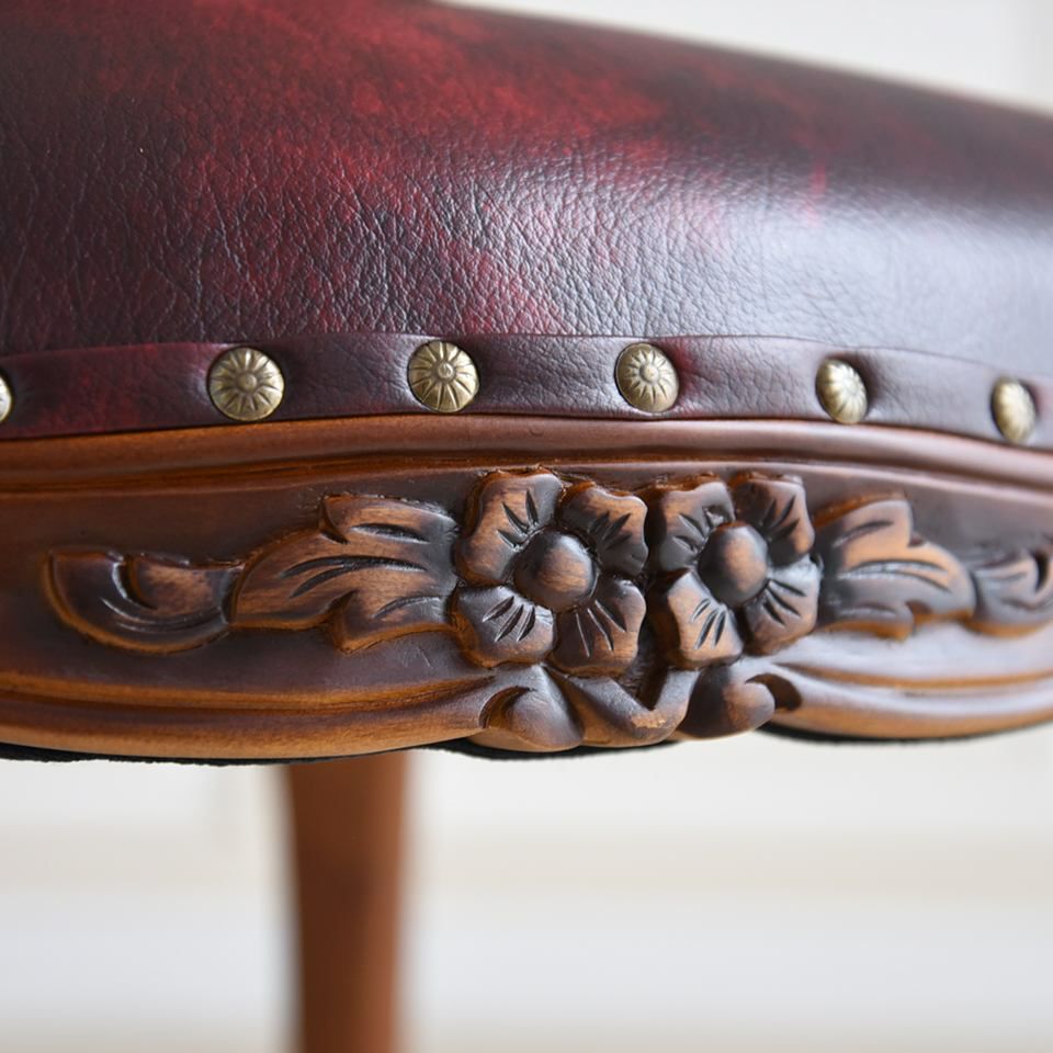 アンリヴェルデ ダイニングチェア ワイン 幅52cm 画像9