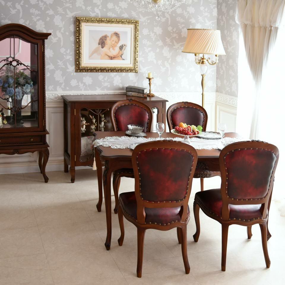 アンリヴェルデ ダイニングチェア ワイン 幅52cm 画像11