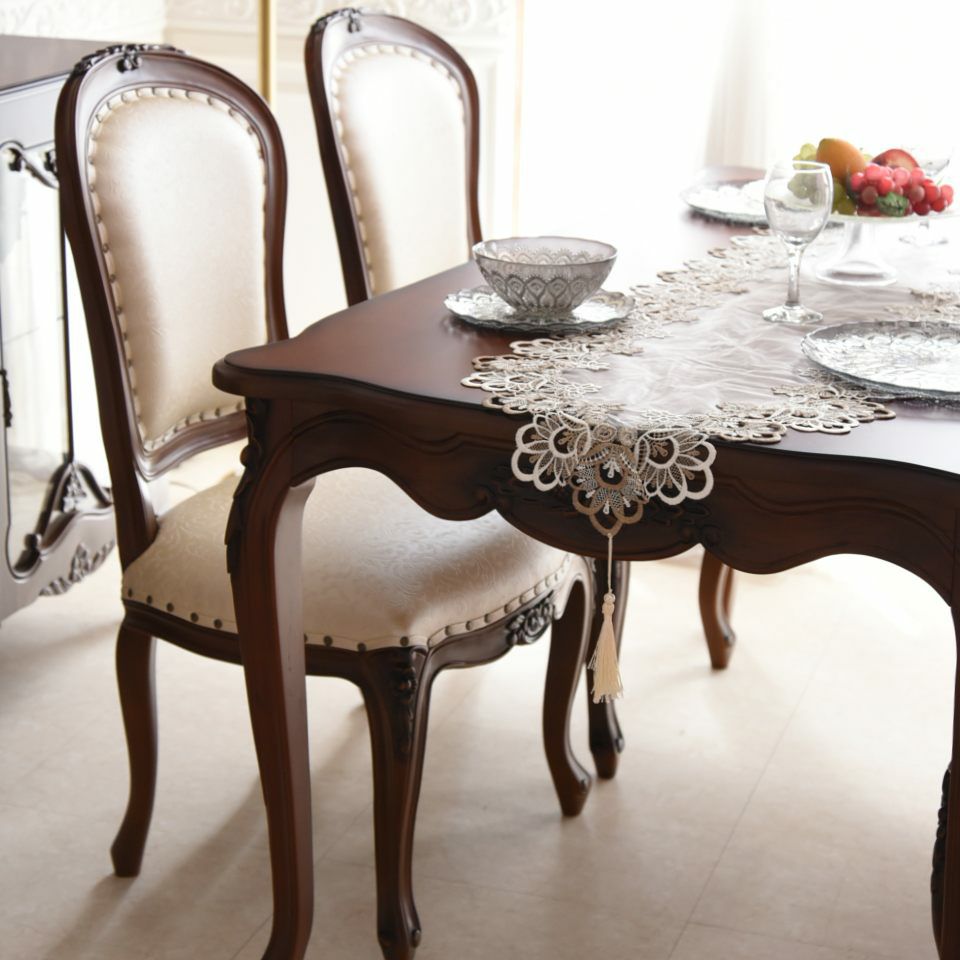 アンリヴェルデ ダイニングチェア ブラウン アイボリー 幅52cm 画像2