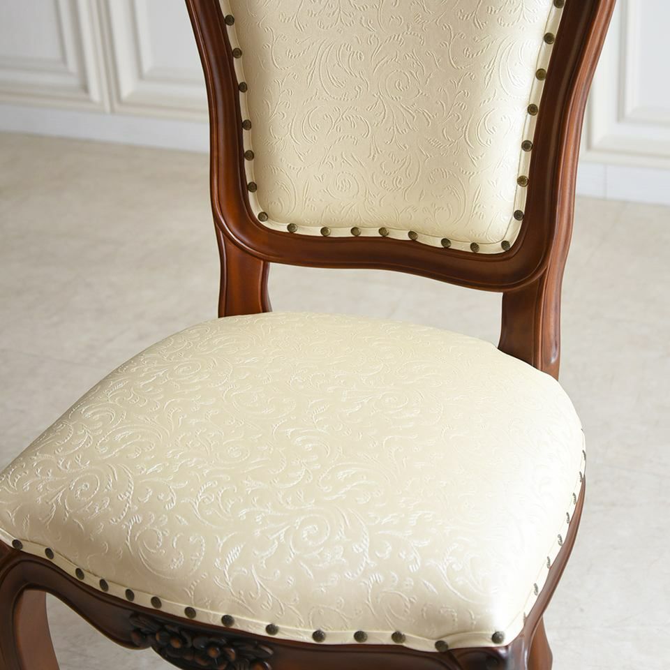 アンリヴェルデ ダイニングチェア ブラウン アイボリー 幅52cm 画像10