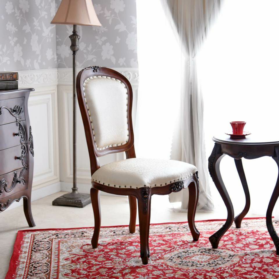 アンリヴェルデ ダイニングチェア ブラウン アイボリー 幅52cm 画像14