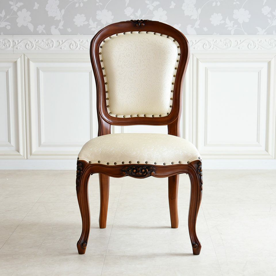 アンリヴェルデ ダイニングチェア ブラウン アイボリー 幅52cm 画像15サイズ詳細