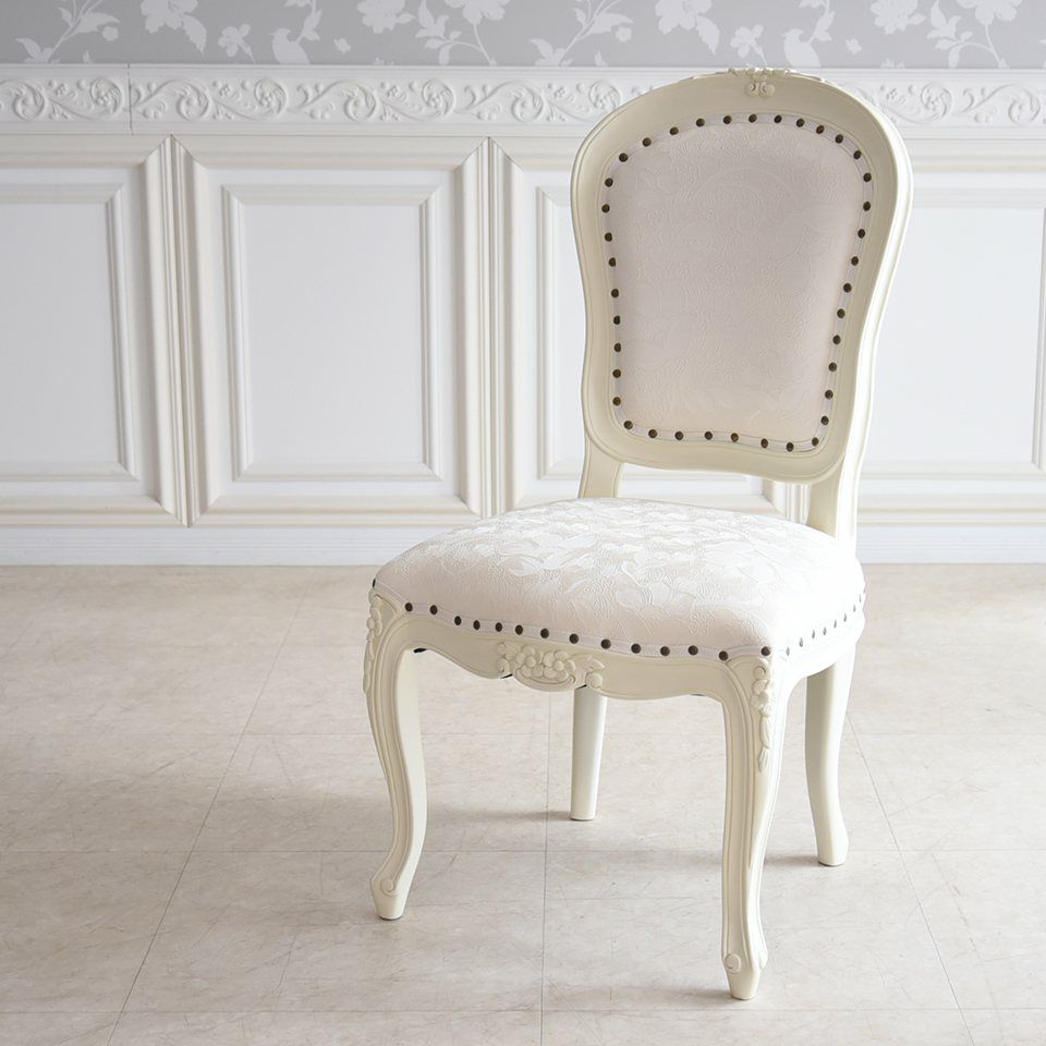 アンリヴェルデ ダイニングチェア アイボリー 幅52cm 画像3