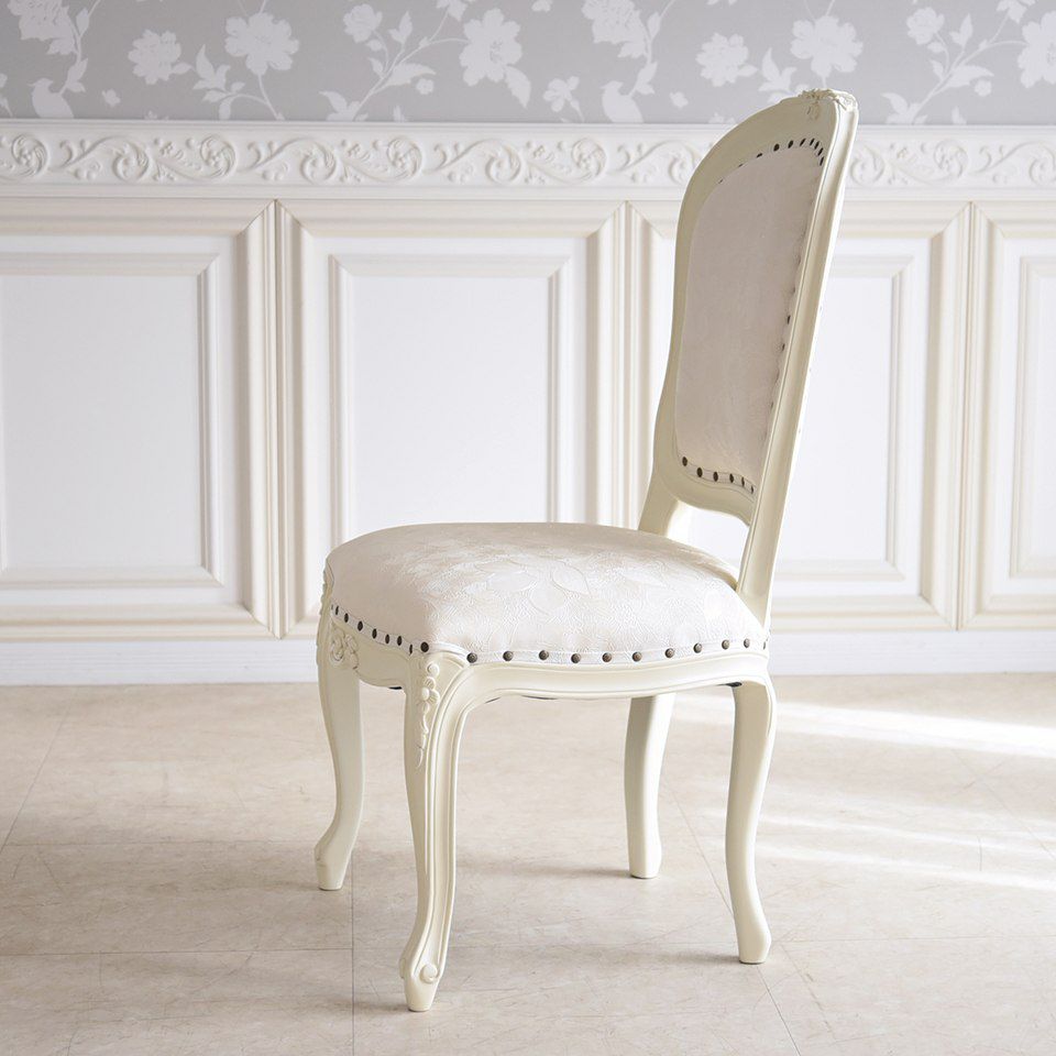 アンリヴェルデ ダイニングチェア アイボリー 幅52cm 画像5