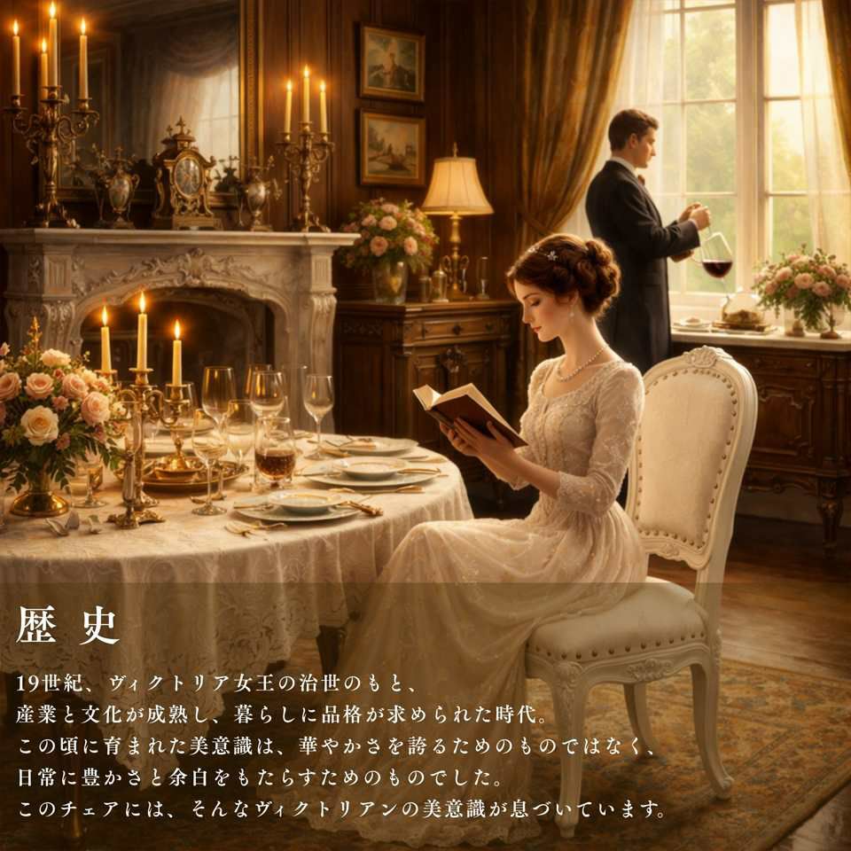 アンリヴェルデ ダイニングチェア アイボリー 幅52cm 画像13