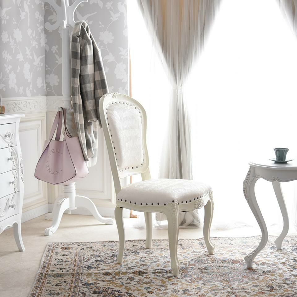 アンリヴェルデ ダイニングチェア アイボリー 幅52cm 画像14