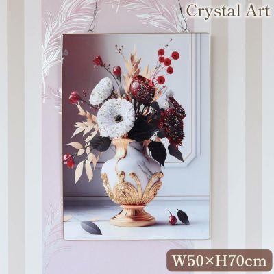クリスタルアート 「グロリアス エレガンス」 50×70cm 【送料無料】 [Y]