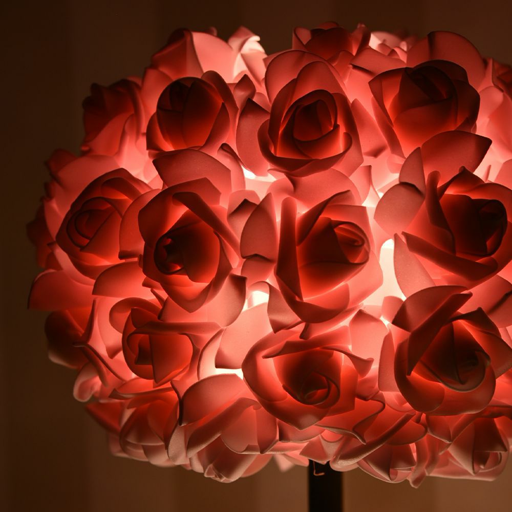 Rose テーブルランプ ピンク 高さ40cm 画像7