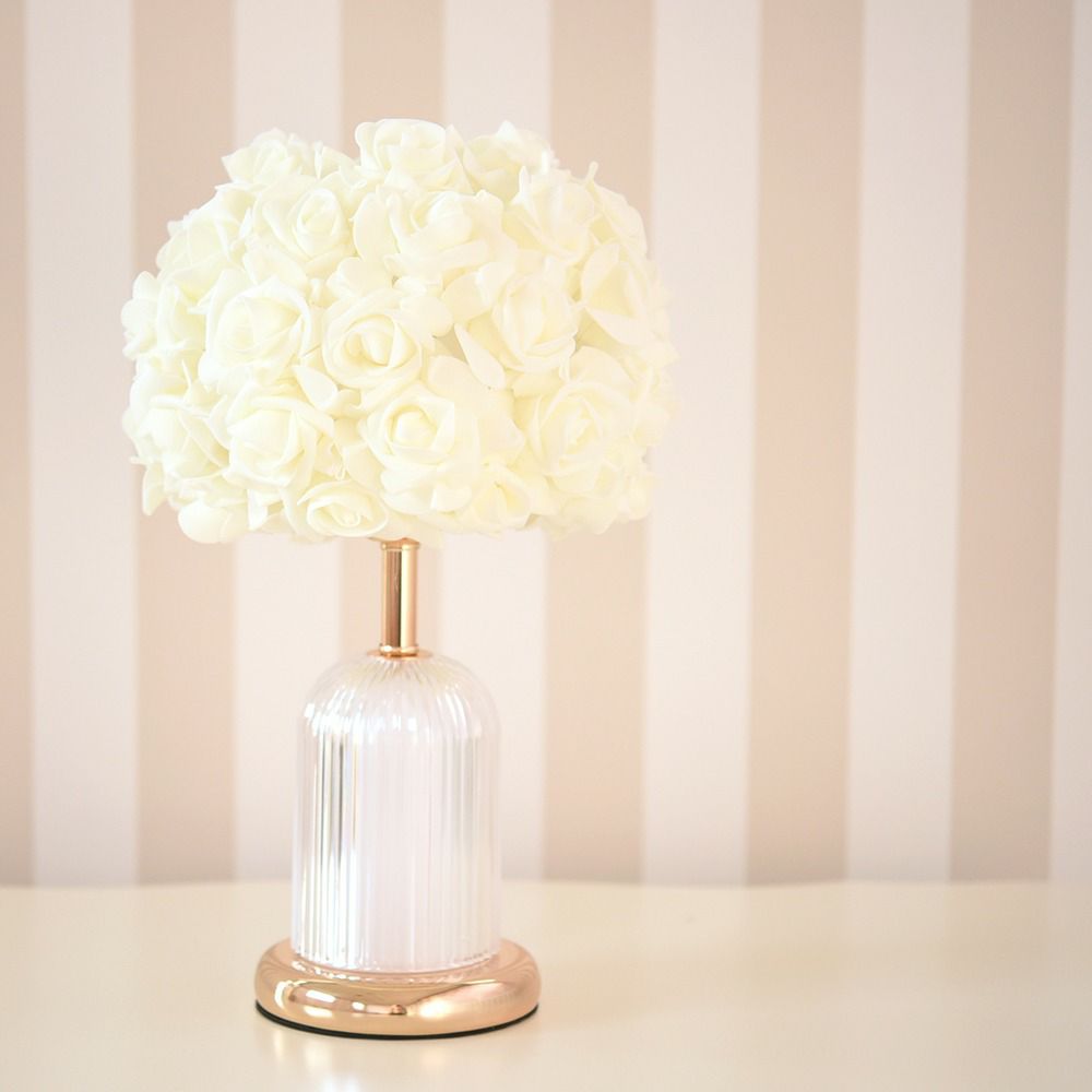 Rose テーブルランプ ホワイト 高さ40cm 画像5