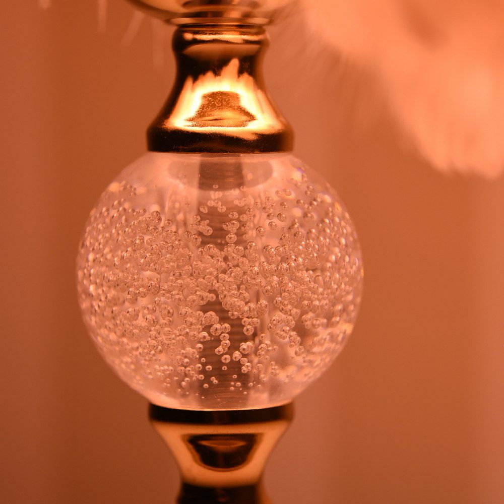 Feather テーブルランプ ピンク 高さ32cm 画像9