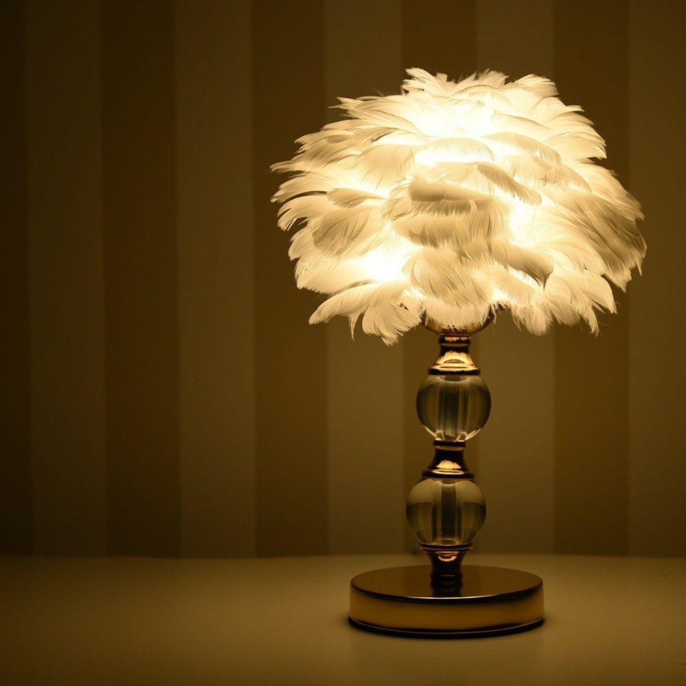 Feather テーブルランプ ホワイト 高さ32cm 画像2