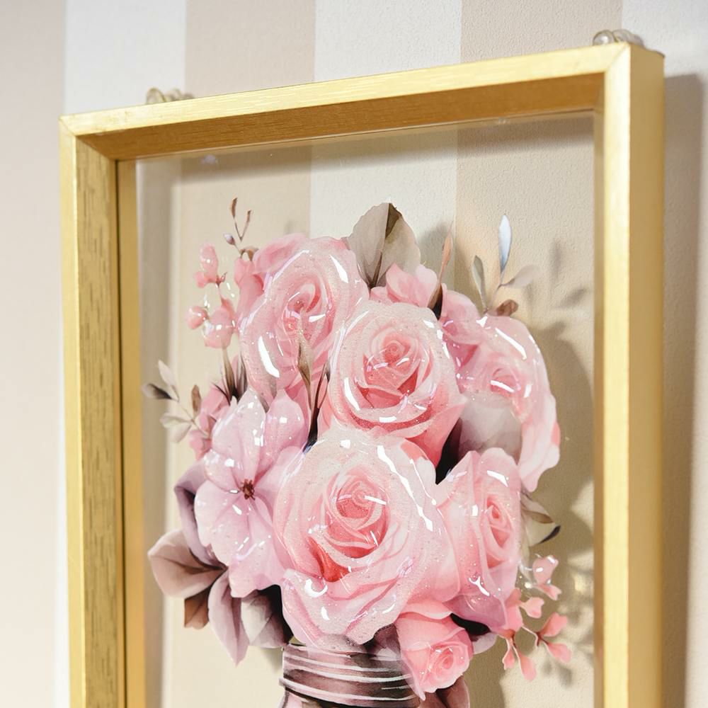 ３Dアート 「ローズ エッセンス」 20×30cm 画像3