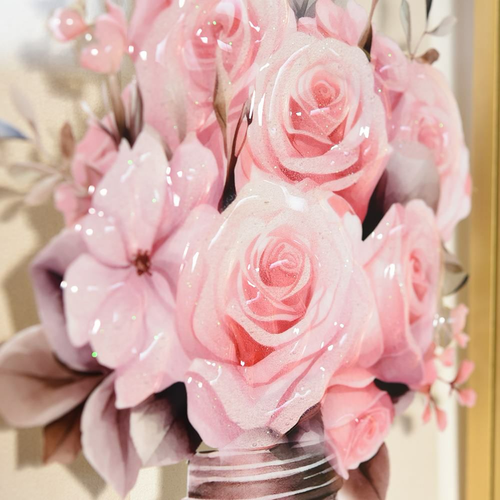 ３Dアート 「ローズ エッセンス」 20×30cm 画像4