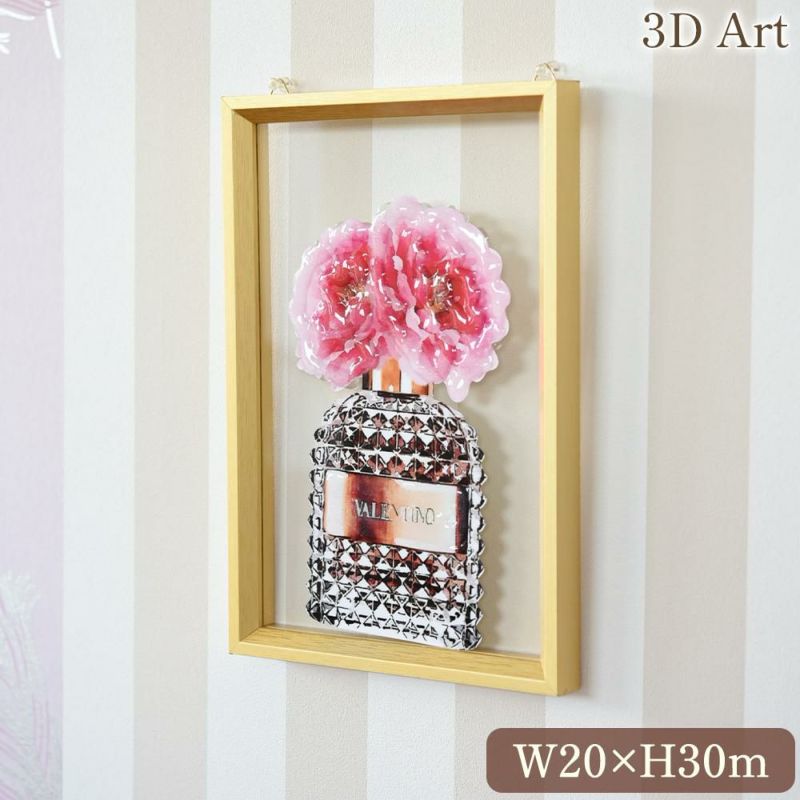 ３Dアート 「ミッドナイト ブロッサム」 20×30cm 画像1サムネイル