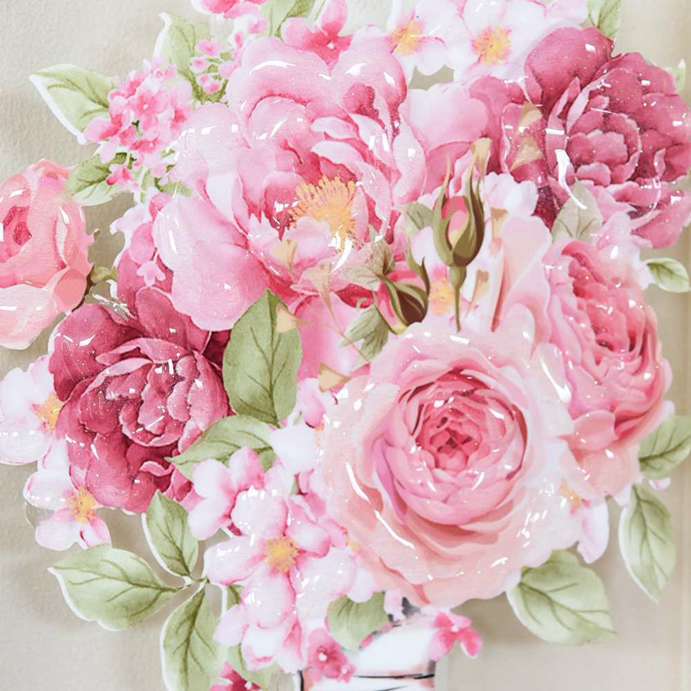 ３Dアート 「フローラル ミスト」  20×30cm 画像4