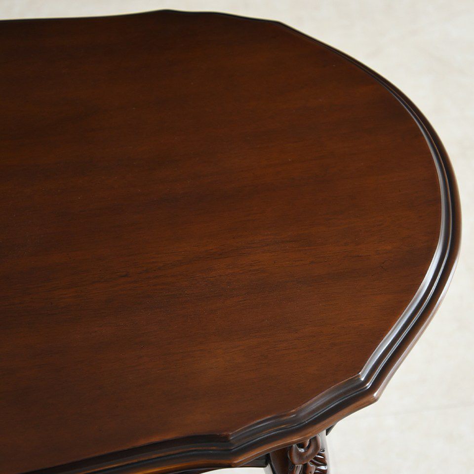 アンティーク調 センターテーブル 幅105cm マホガニー材 クラシック家具 画像6