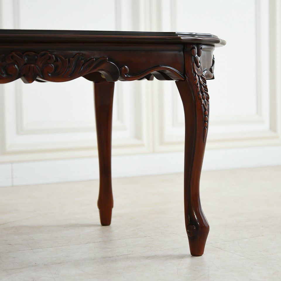 アンティーク調 センターテーブル 幅105cm マホガニー材 クラシック家具 画像10