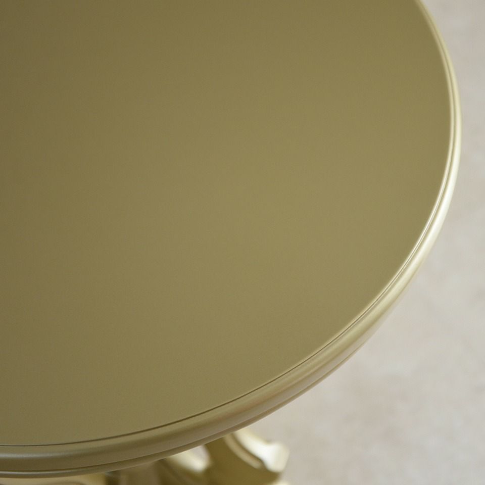 King＆Queen ロココ ゴールド 王宮のサイドテーブル 直径60cm 画像8