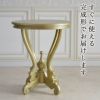 King＆Queen ロココ ゴールド 王宮のサイドテーブル 直径60cm 画像10