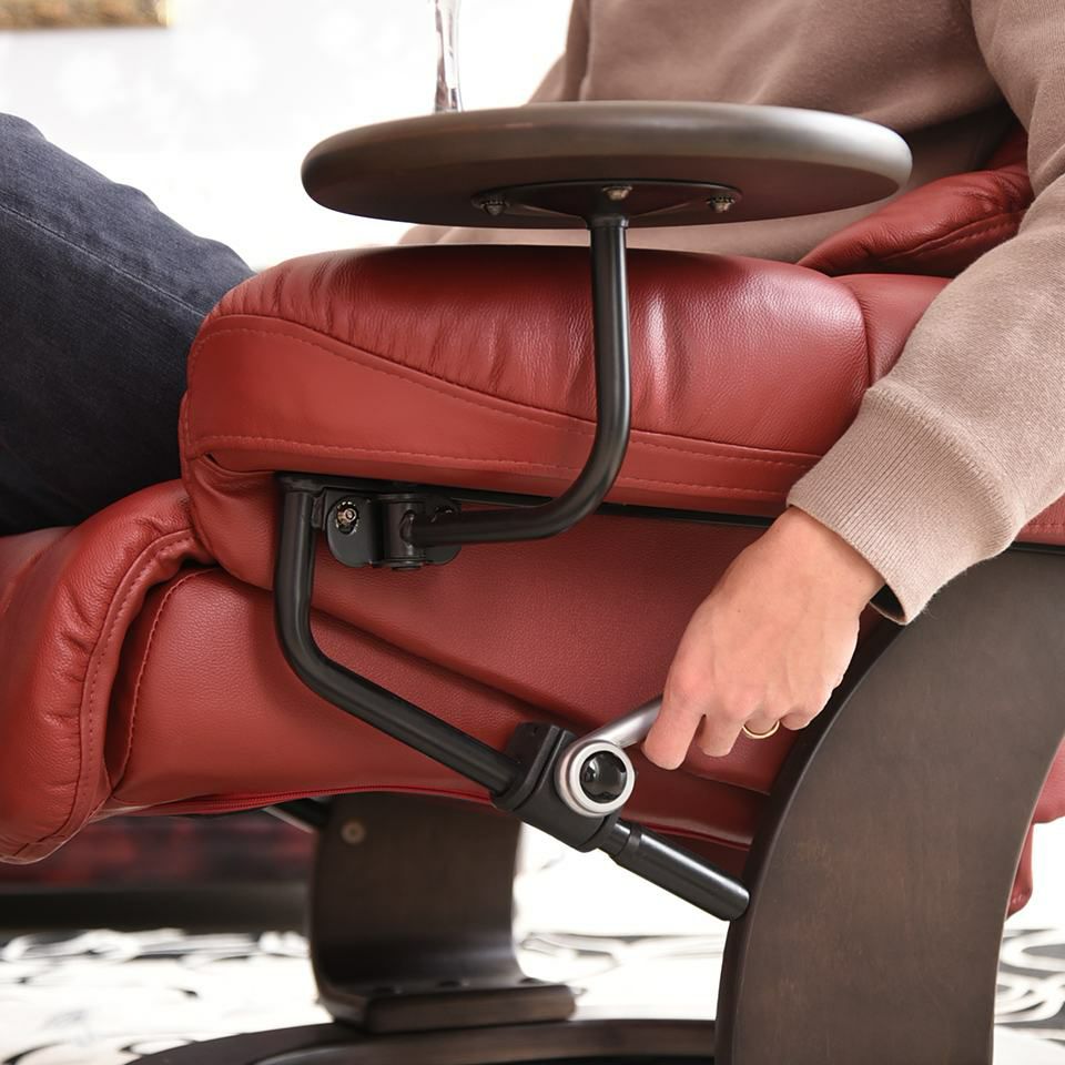 イタリアン ボルドー パーソナルチェア リクライニング 本革 画像6