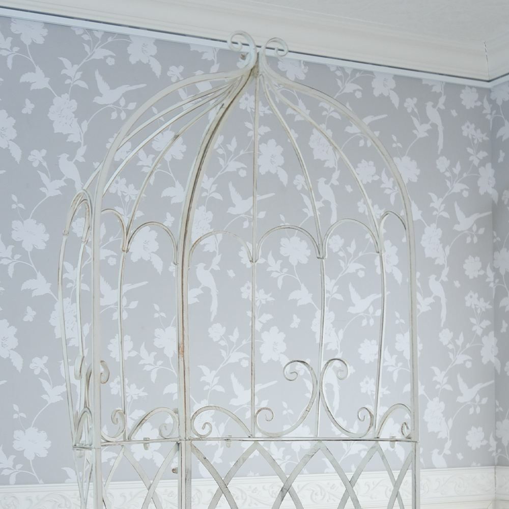 ガーデン ファンタジー ファニチャー アイアン ハーフムーンドームS ベンチ付 幅68cm 画像5