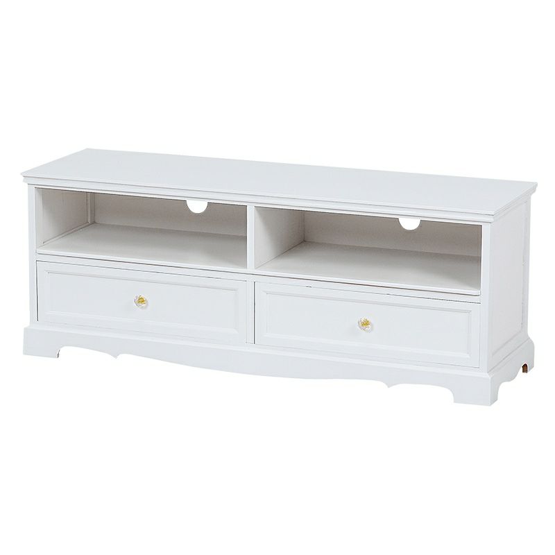 姫系 テレビ台 クリスタル調 ハンドル ホワイト 幅110cm 画像10