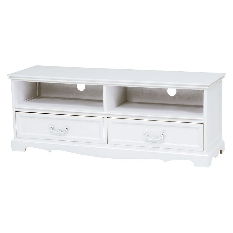 ヨーロピアン テレビ台 アンティーク調 ハンドル ホワイト 幅110cm 画像10