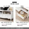 アンティーク調 テレビ台 ホワイト 幅105cm 画像6