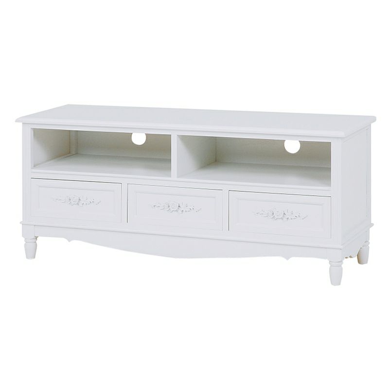 アンティーク調 テレビ台 ホワイト 幅105cm 画像11