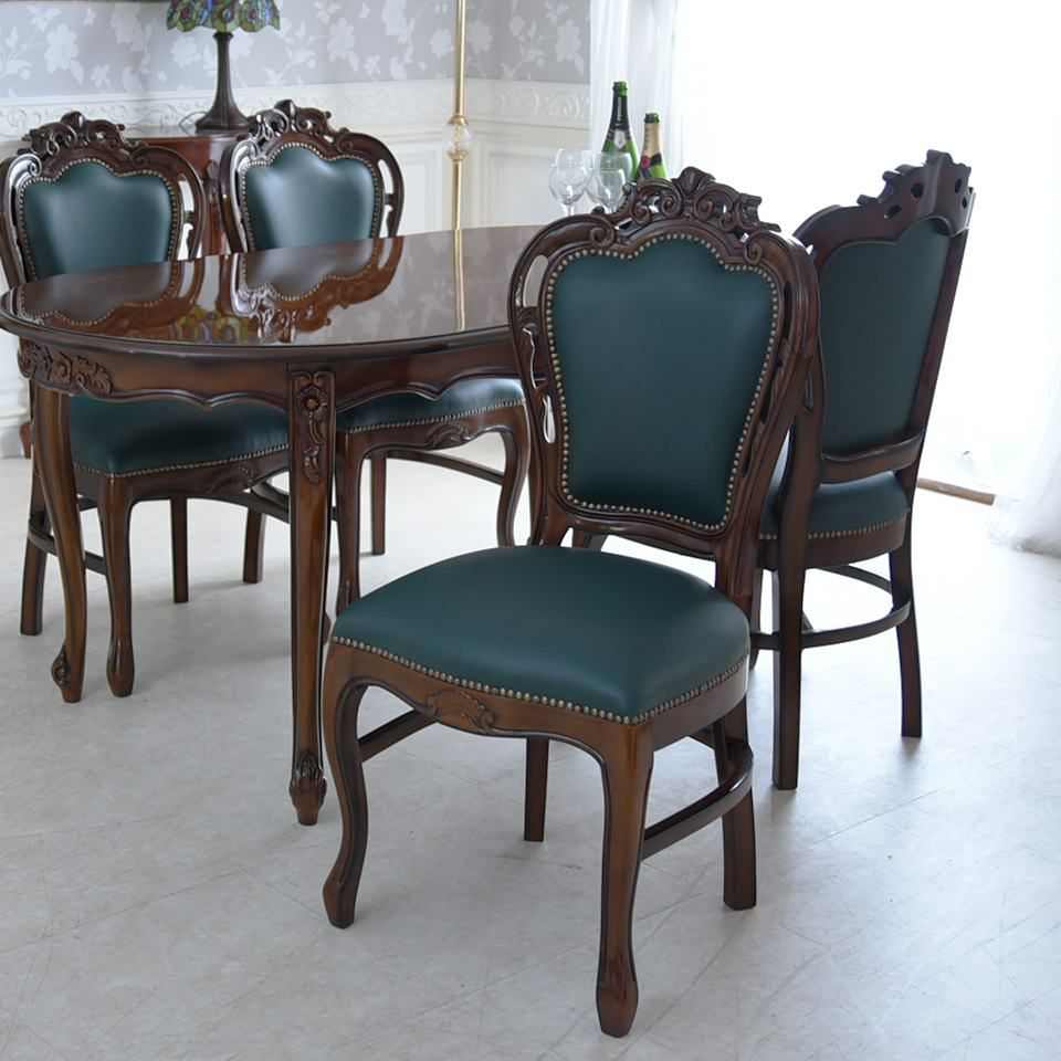 マリナカッシーリ ダイニングチェア 合皮 グリーン 幅48cm 画像11