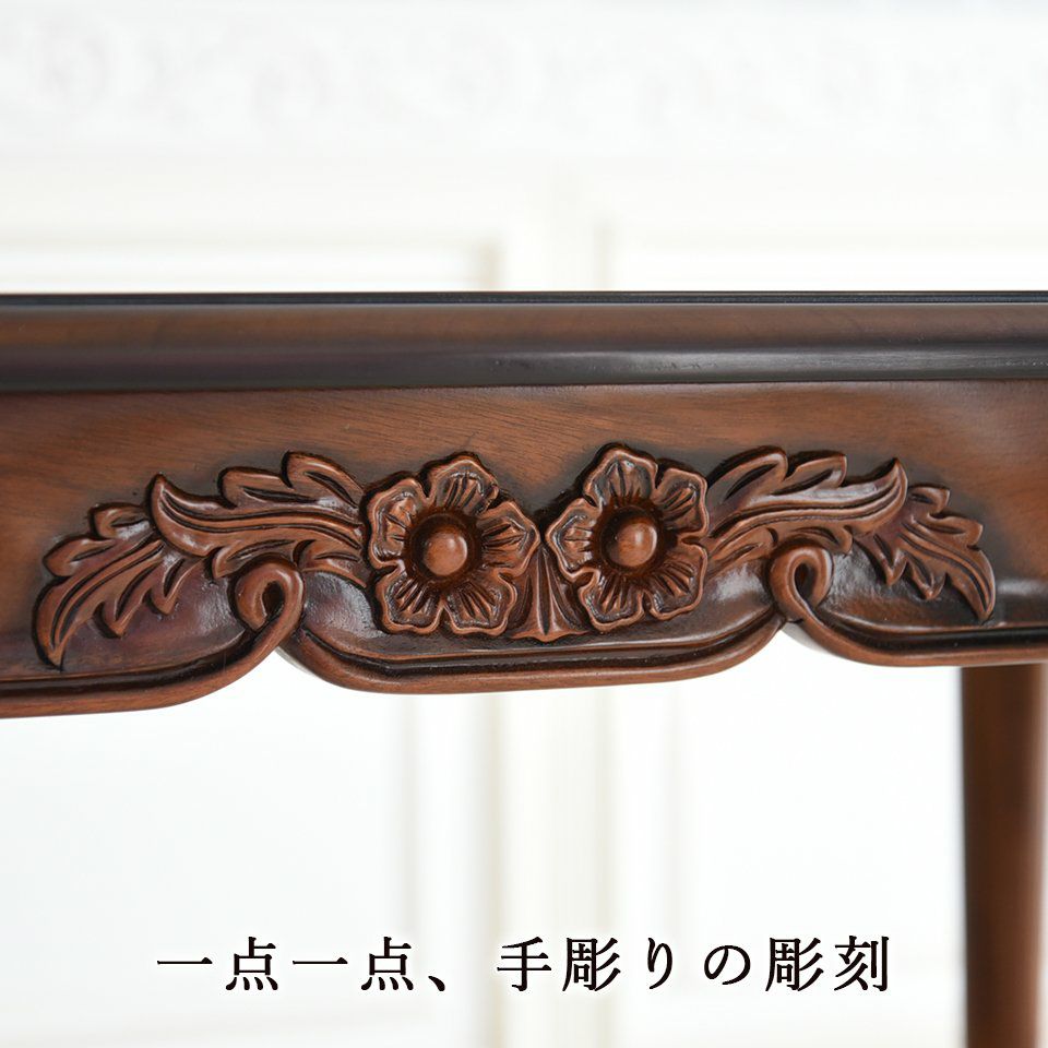 イタリアン マリナ グランデ 象嵌 オーバル ダイニングテーブル 165cm 画像4