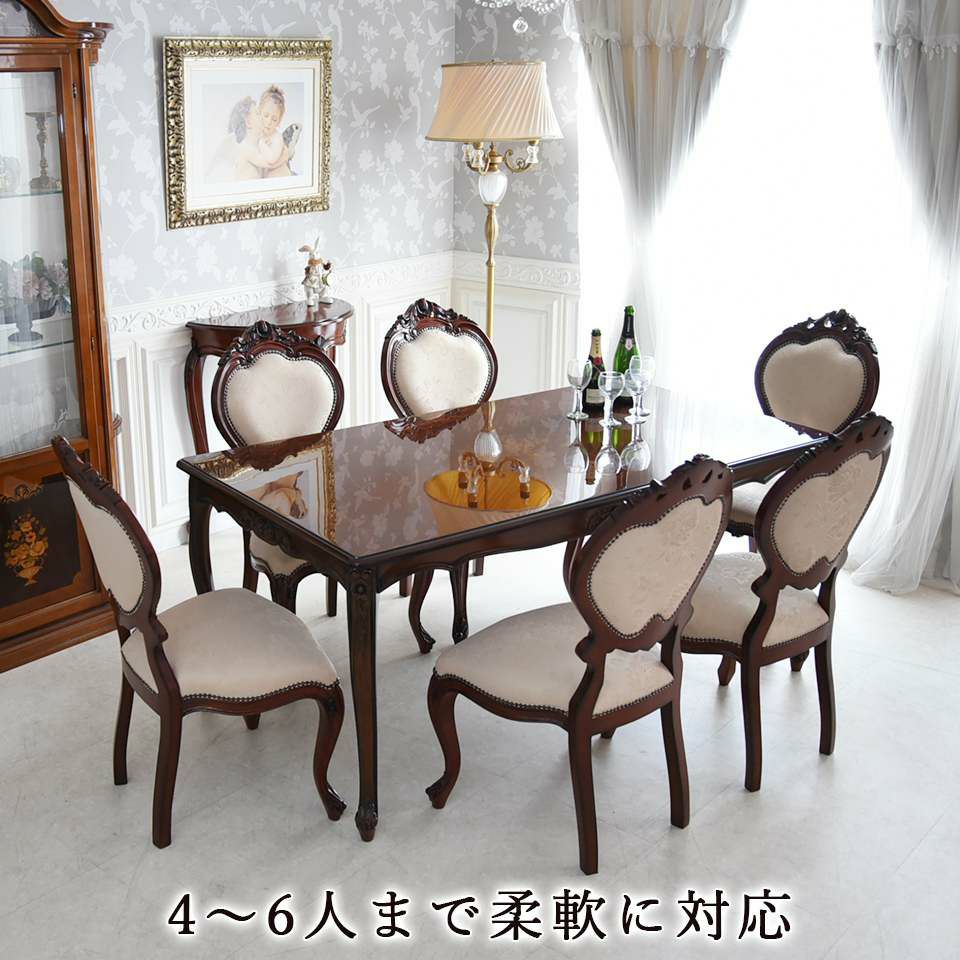 イタリアン マリナ グランデ 象嵌 長角 ダイニングテーブル 165cm 画像7