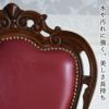 マリナカッシーリ 165cm長角テーブル 5点セット 合皮レッド 画像7