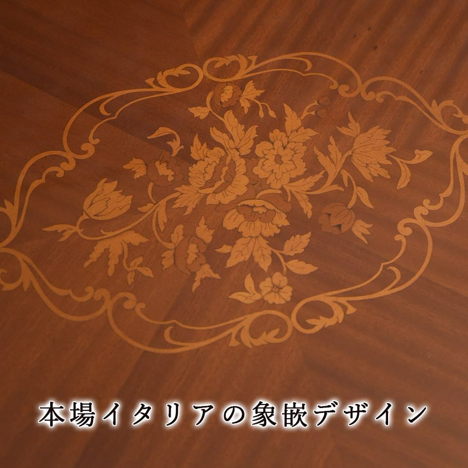 イタリアン マリナ グランデ 長方形 ダイニングセット5P 4人掛け ジュリアチェア 幅165cm 画像3