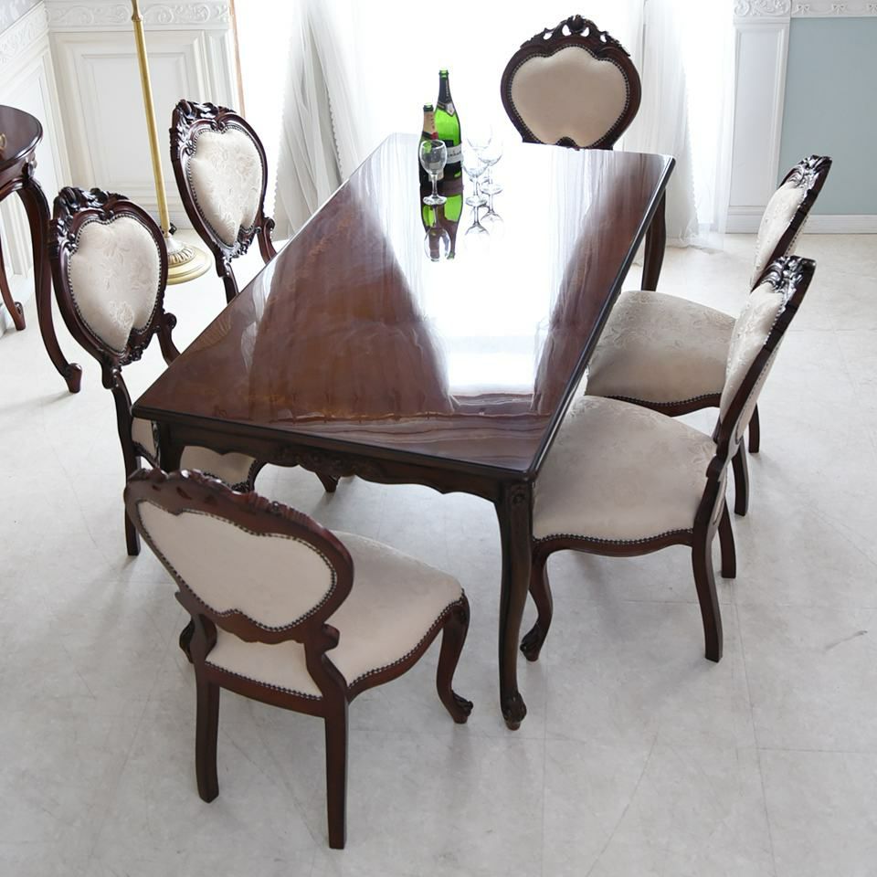 イタリアン マリナ グランデ 長方形 ダイニングセット7P 6人掛け ジュリアチェア 幅165cm 画像10