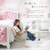 姫系シングルベッド ピンク 白家具 ロココ調 画像3