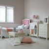 姫系シングルベッド ピンク 白家具 ロココ調 画像17
