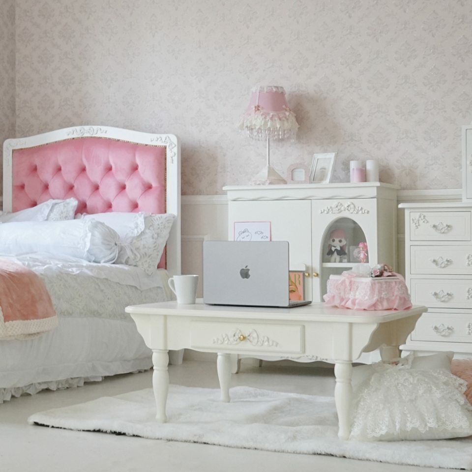 姫系 センターテーブル ローテーブル 引き出し付き 画像5