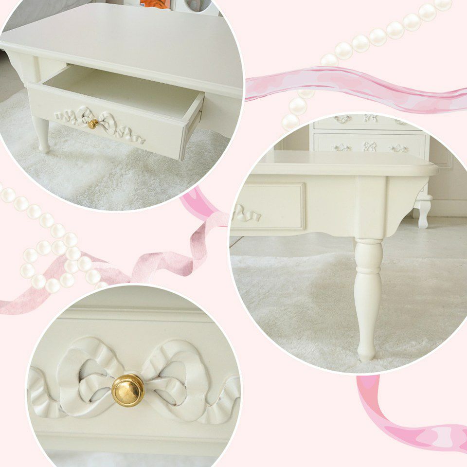 姫系 センターテーブル ローテーブル 引き出し付き 画像7